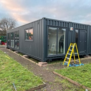 Youth Recreation Centre Converted Shipping Containers (Exterior)